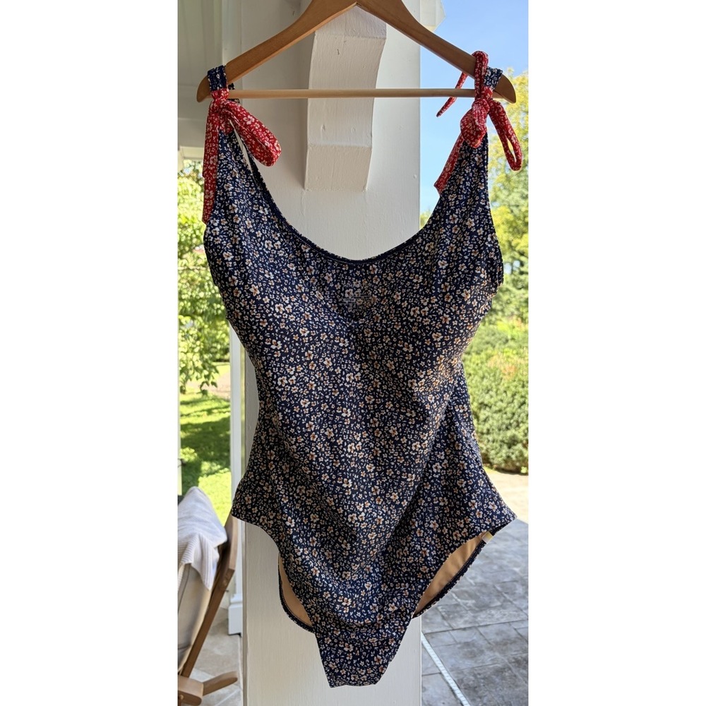 Summersalt Brand Women's 14 The Tie Backflip In Bloom Print One Piece Swimsuit